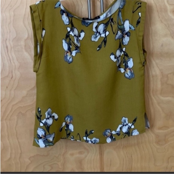 Zara Green Sleeveless Boxy Blouse size M - Picture 2 of 8